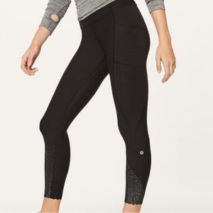 Lululemon Scalloped Hem Reflective Leggings